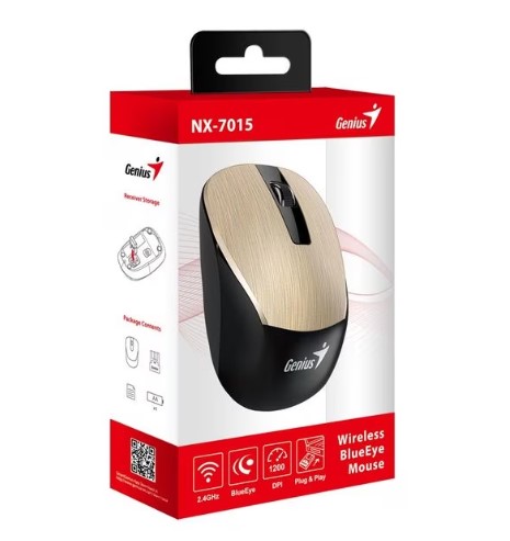 Мышь Genius NX-7015 Gold беспроводная  фото