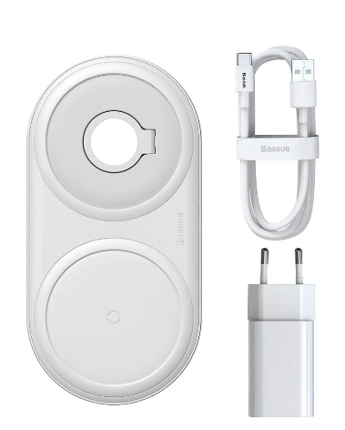 Беспроводное зарядное устройство Baseus BS-W511 Planet 12W Белый фото
