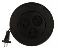 Удлинитель SMARTBUY SBE-10-3-03-B, 3 гнезда 3 метра (10А/2,2кВт) круглый черный фото