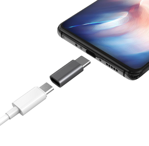 Переходник TFN microUSB->Type-C, серый (TFN-AD-MICUSBC) фото