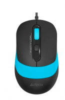 Мышь A4 Fstyler FM10 черный/синий оптическая (1600dpi) USB (4but) фото