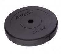Диск пластиковый STARFIT BB-203 10 кг, d=26 мм, черный  фото