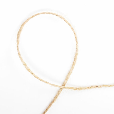 Шпагат джутовый полированный длина 165м диаметр 1,5мм, 2-х ниточный, BRAUBERG, 607943 фото