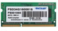 Оперативная память SO-DIMM DDR3 4Gb 1600MHz Patriot  (PSD34G160081S) фото