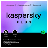 Kaspersky Plus + Who Calls 5-Device 1Y Base Card (KL1050ROEFS) фото