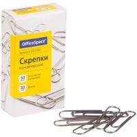 Скрепки 50мм, OfficeSpace, 50шт., карт. упак. код 253790 фото