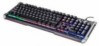 Клавиатура Oklick 717G BLACK DEATH черный/серый USB Multimedia for gamer LED фото