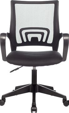 Кресло оператора Helmi HL-M95 R (695) "Airy", спинка сетка черная/сиденье ткань TW черная, пиастра фото