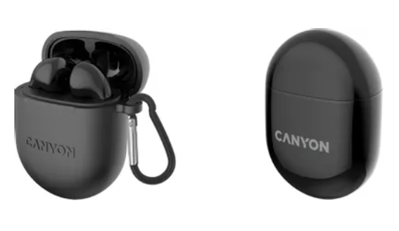 Беспроводные bluetooth наушники Canyon TWS-6 (DF1CNSTWS6B) Черный купить ЦИТ Беспроводные bluetooth наушники Canyon TWS-6 (DF1CNSTWS6B) Черный фото