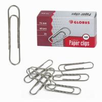 Скрепки большие 75 мм, оцинкованные, гофрированные, 40 шт., в карт. коробке, Г75-40Ц фото