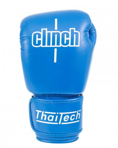Перчатки боксерские Clinch Muay Thai синие (вес 10 унций) C170  фото