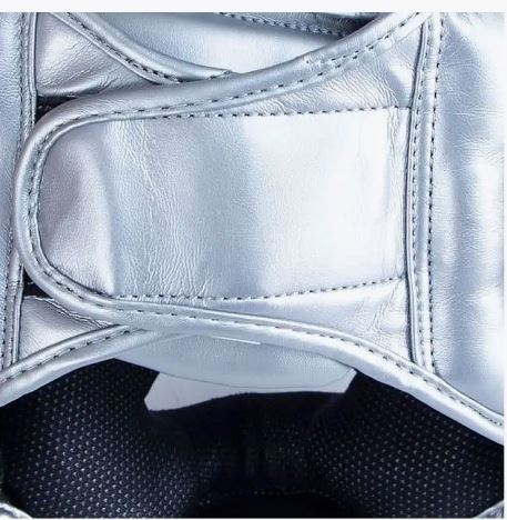 Шлем боксерский "Clinch Kids" серебристо-синий (размер XS) C128  фото