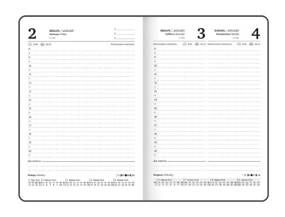 Ежедневник датированный 2026 с резинкой 145х203мм, А5, BRAUBERG, твердый, Безмятежность, 117336 фото
