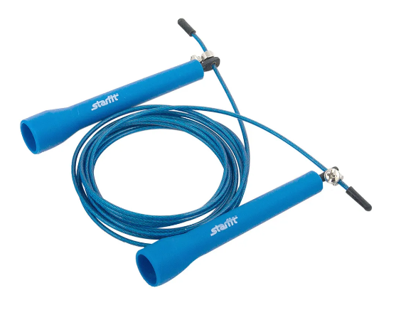 Скакалка STARFIT RP-202 ПВХ скоростная, цвет в ассорт 3м фото