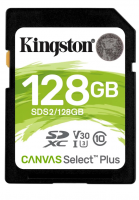 Карта памяти SDXC 128Gb Kingston Canvas Select Plus 100R class10 UHS-I U3 V30 (SDS2/128GB) фото