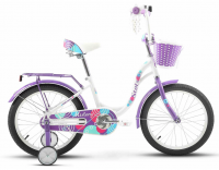 (м) Велосипед детский STELS 18" Mistery C белый/фиолетовый  фото