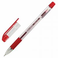 Ручка шариковая масляная с грипом BRAUBERG "Max-Oil", КРАСНАЯ, игольчатый узел 0,7 мм, линия письма  фото