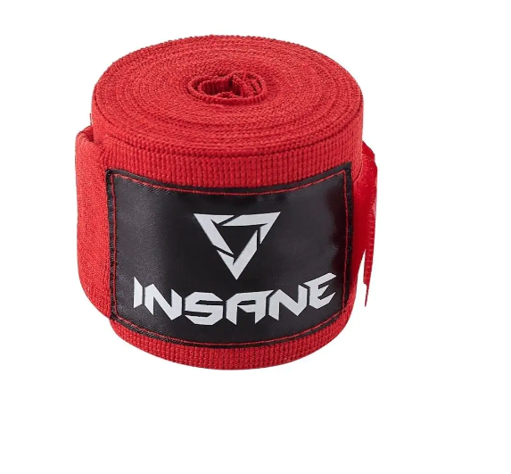 Бинт боксерский INSANE BASE IN22-HW300, хлопок, красный, 3,5 м фото