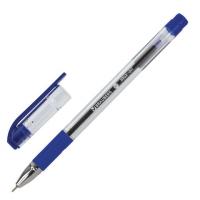 Ручка шариковая масляная с грипом BRAUBERG "Max-Oil", СИНЯЯ,арт. 141701 игол. узел 0,7 мм, линия 0,3 фото