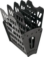 Лоток для бумаг 5-ти секц. черная веерный Стамм Арт: ЛТ91 фото