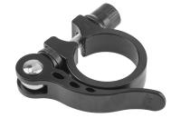 Зажим подседельной трубы 34.9мм KL-M07 KENLI с эксцентриком, алюминиевый черный фото