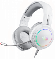 Игровые наушники с микрофоном REDRAGON Mento Белый RGB 3.5мм фото