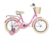 (м) Велосипед детский NOVATRACK 16"164MAPLE.PN5, розовый, полная защита цепи,тормоз нож.,крылья, баг фото