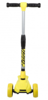 Самокат-кикборд NOVATRACK 120C.RAINBOW.YL20  подростковый, складной механизм на руле, широкие свет.к фото