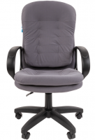 Кресло руководителя Helmi HL-E66 "Lines" LTP, ткань серая, пиастра фото