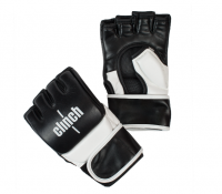 Перчатки для смешанных единоборств Clinch Combat черно-белые (размер S/M)  фото