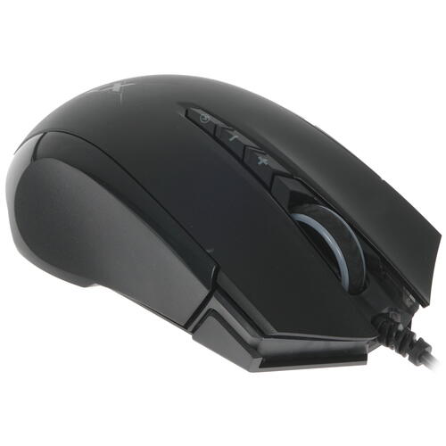 Мышь A4 Tech X89 черный оптическая (2400dpi) USB (8but) фото