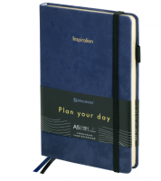 Ежедневник недатированный А5 138x213мм BRAUBERG Velvet, резинка, держатель, 160л, синий, 116243 купить ЦИТ Ежедневник недатированный А5 138x213мм BRAUBERG Velvet, резинка, держатель, 160л, синий, 116243 фото