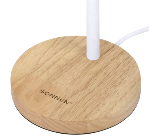 Лампа настольная SONNEN BR-372, на подставке,E27, белый, 40 см, 238447 фото