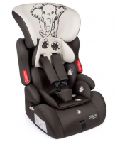Автокресло детское SIGER KRES3597 Космо Lux гр.I/II/III, слон серый, бежевый фото