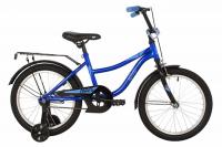 (м) Велосипед детский NOVATRACK 18"183WIND.BL22 синий, защита цепи А-тип, пер.ручн, зад нож тормоз., фото