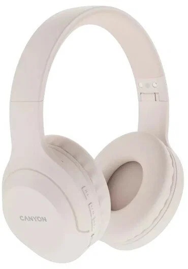 Беспроводные bluetooth наушники CANYON BTHS-3 Бежевый (CNS-CBTHS3BE) фото