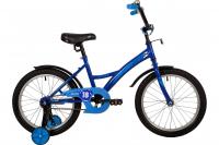(м) Велосипед детский NOVATRACK 18"183STRIKE.BL22 синий, тормоз нож, крылья корот, защита А-тип фото