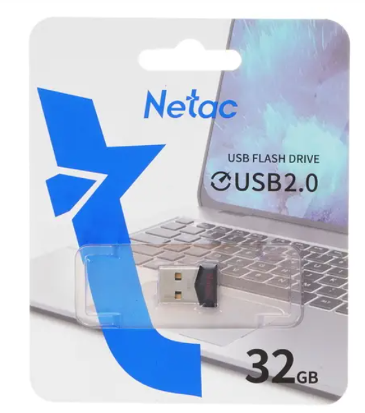 USB флеш-накопитель 32GB Netac UM81 чёрный металл NT03UM81N-032G-20BK фото