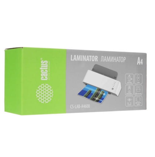 Ламинатор Cactus CS-LAB-A4600 белый A4 (80-125мкм) 60см/мин (2вал.) лам.фото купить ЦИТ Ламинатор Cactus CS-LAB-A4600 белый A4 (80-125мкм) 60см/мин (2вал.) лам.фото фото