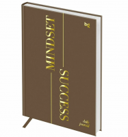 Ежедневник недатированный А5, 136л., 7БЦ, BG "Mindset. Caramel", отд. фольгой 3D, soft touch, в пода фото