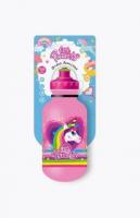 Велофляга TRIX Little Princess детская, 500 мл, защитная крышка, LDPE, розовая фото