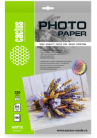 Фотобумага Cactus CS-MA4230100 A4/230г/м2/100л./белый матовое для струйной печати  фото