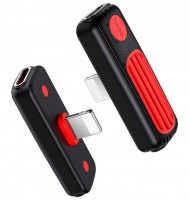 Переходник HOCO LS29 Dual 8 pin - 2x 8 pin(f) пластик чёрный купить ЦИТ Переходник HOCO LS29 Dual 8 pin - 2x 8 pin(f) пластик чёрный фото