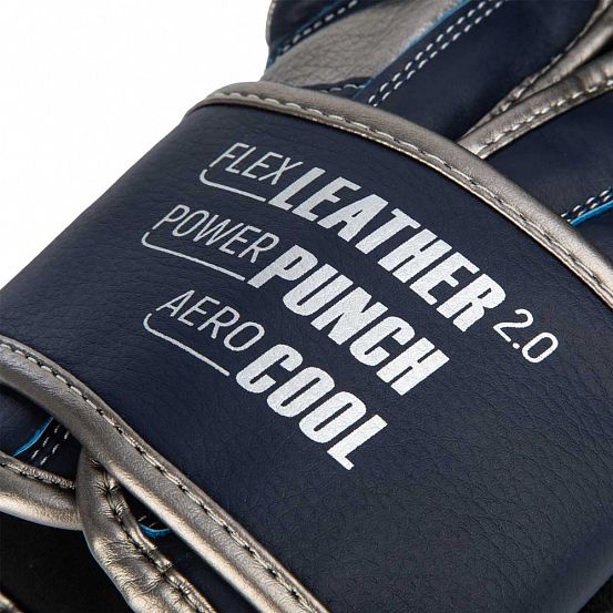 Перчатки боксерские Clinch Punch 2.0 темносине-бронзовые 14 унций фото