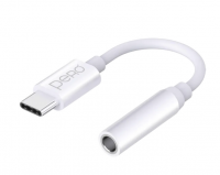 Адаптер PERO AD09 TYPE-C - JACK 3.5MM, белый PRAD09WH фото