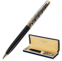 Ручка подарочная шариковая GALANT Consul, корпус серебр./черный, золот.детали, 0,7мм, синяя, 140963 купить ЦИТ Ручка подарочная шариковая GALANT Consul, корпус серебр./черный, золот.детали, 0,7мм, синяя, 140963 фото