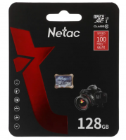 Карта памяти MicroSD 128GB Netac P500 Ultra U1/Class 10 (100 Mb/s) (NT02P500ULT-128G-S) фото