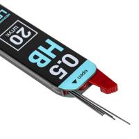 Грифели запасные 0,5 мм, HB, BRAUBERG, КОМПЛЕКТ 20 шт., "Black Jack", 180447 фото