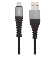 Кабель USB - MicroUSB HOCO X38 1.0м черный (6931474710543) фото