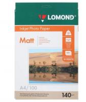 Фотобумага Lomond 0102074 A4/140г/м2/100л./белый матовое для струйной печати  фото